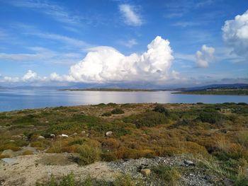 Scenic view of sea against sky