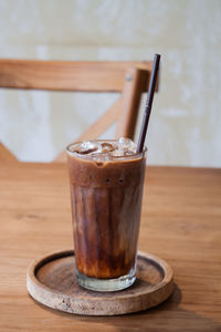 Close-up of coffee on table