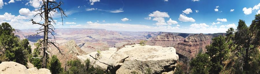 Panoramic view of landscape against sky