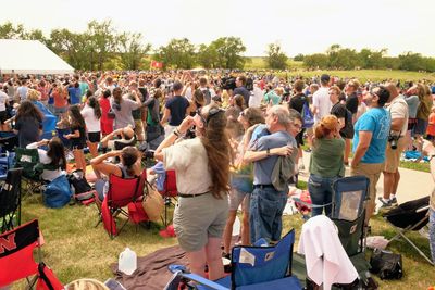 Crowd at music festival