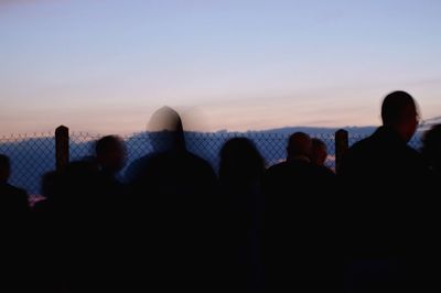People at sunset