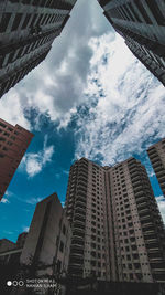 Low angle view of buildings against sky