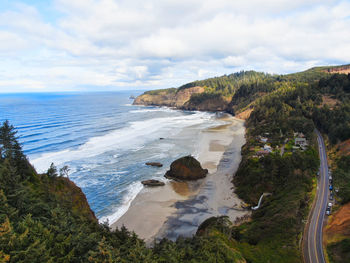 Scenic view of sea against sky