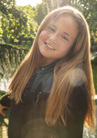 Portrait of a smiling young woman