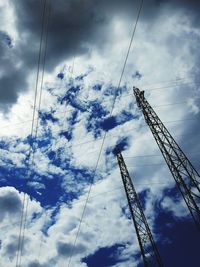 Low angle view of cloudy sky