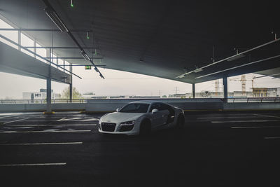 Car on road against sky