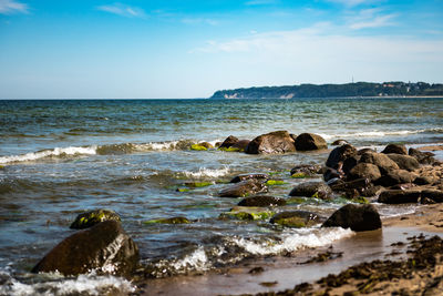 Scenic view of sea against sky