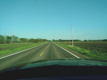 Road passing through landscape