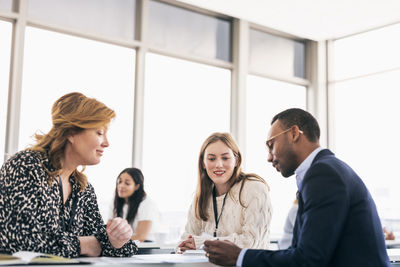 Group of people having business seminar