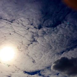 Low angle view of cloudy sky