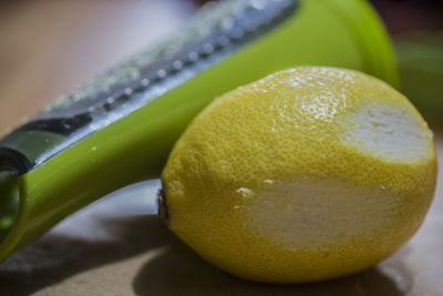 Close-up of wet orange