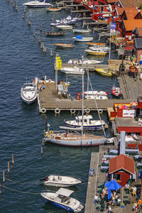 Harbour of fjallbacka on the swedish coast