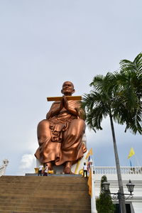 Low angle view of statue