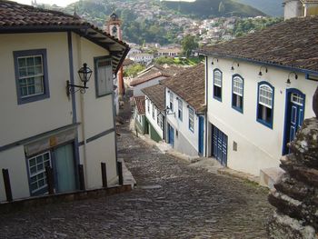 Exterior of houses in town