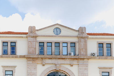 Low angle view of building against sky