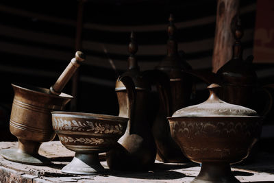Close-up of objects in bowl