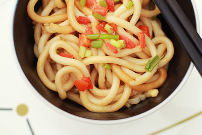 Close-up of pasta in bowl