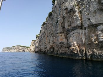 Rocks in sea