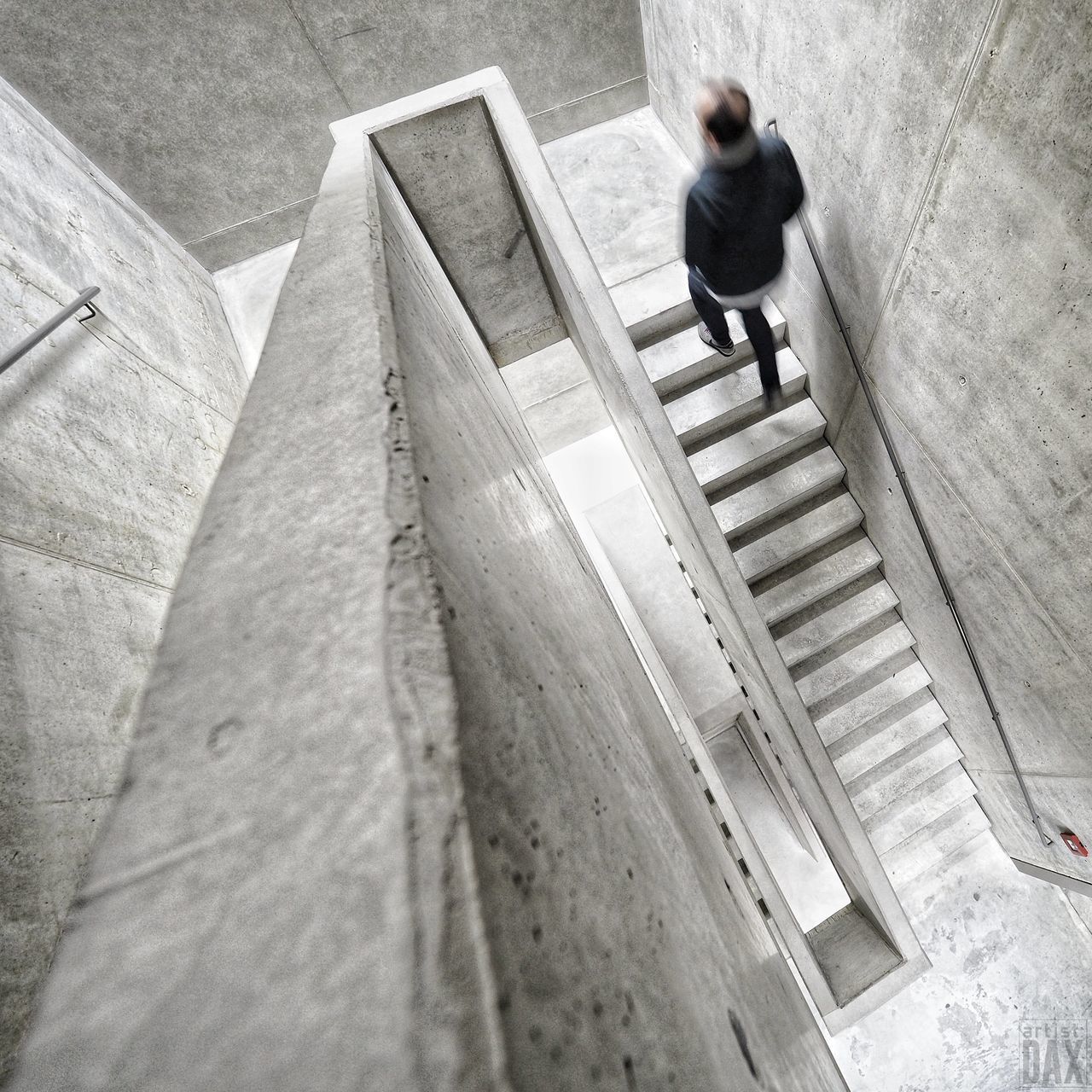 Concrete staircase