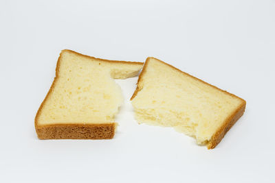 Close-up of food against white background