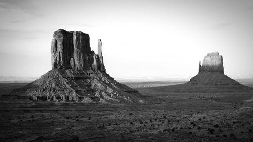 View of rock formations