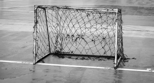 View of basketball hoop