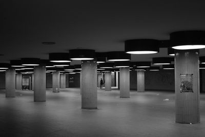 Empty corridor of building