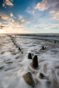 Scenic view of sea against sky