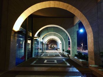 Empty corridor of building