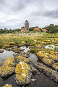 Svaneke old lighthouse, bornholm, denmark