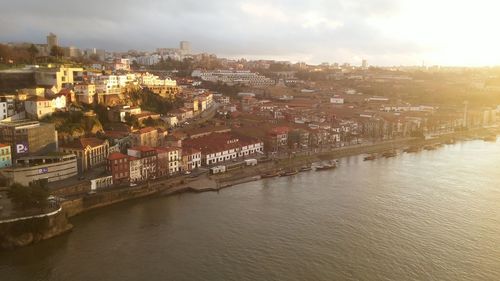 Aerial view of city