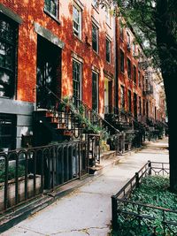 Footpath by building