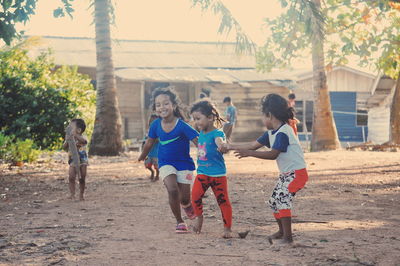 Children playing in park