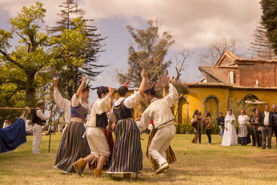 Group of people on the ground