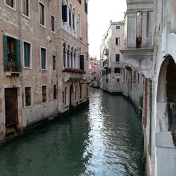 Canal amidst buildings in city