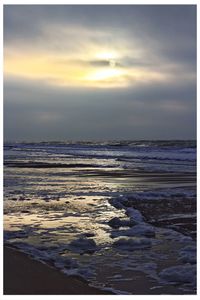 Dramatic sky over sea