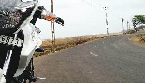 Country road along landscape