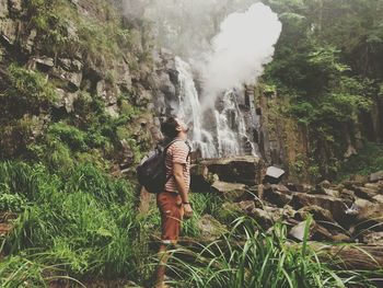 Waterfall in forest