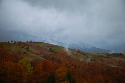 Scenic view of landscape against sky