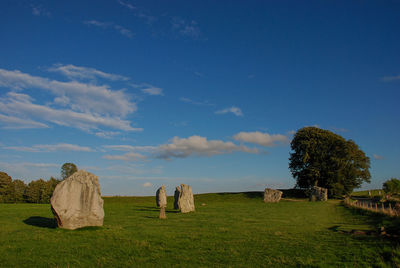 Part of the avebury stone circle in wiltshire, england