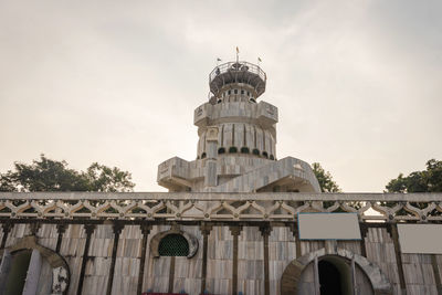 Low angle view of historic building against sky