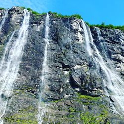 Scenic view of waterfall