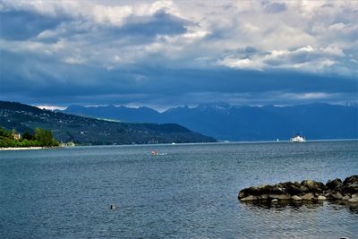 Scenic view of sea against sky