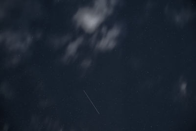 Night sky with stars and clouds