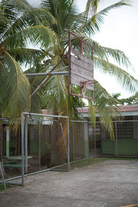 Built structure with trees in background