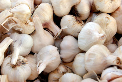 Full frame shot of garlic