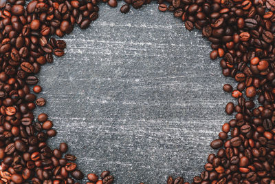 Full frame shot of roasted coffee beans