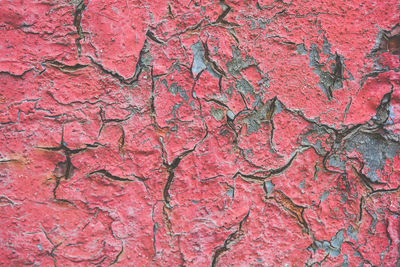 Closeup texture of cracked paint