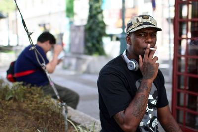 Portrait of young woman