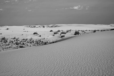 White sands national monument against sky